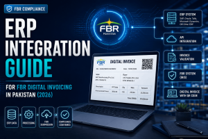 NatureTech FBR ERP integration guide showing digital invoicing system, ERP connectivity, API integration, invoice validation, and FBR compliance solutions in Pakistan.